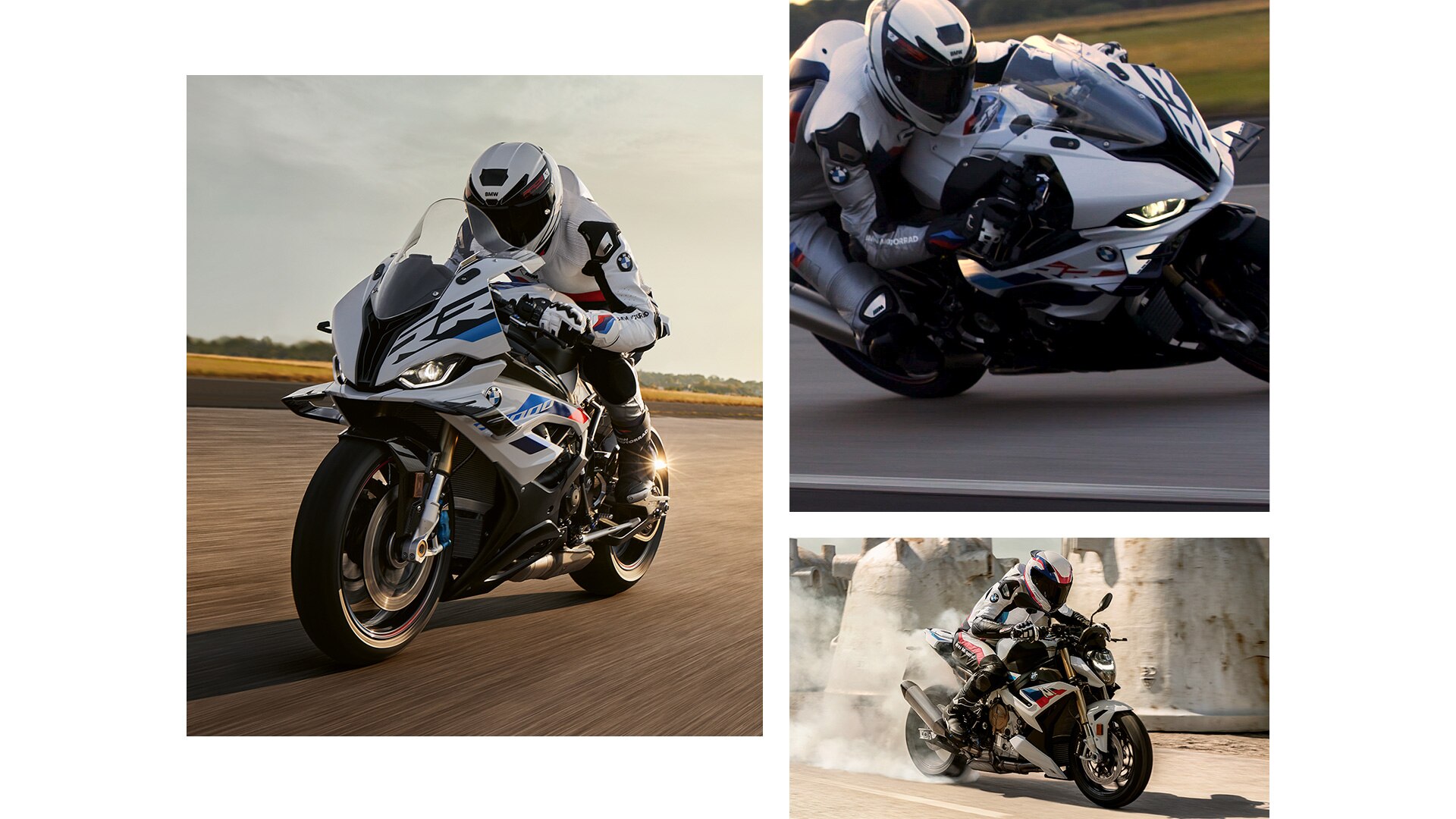 BMW Motorrad S 1000 RR and S 1000 R on the race track