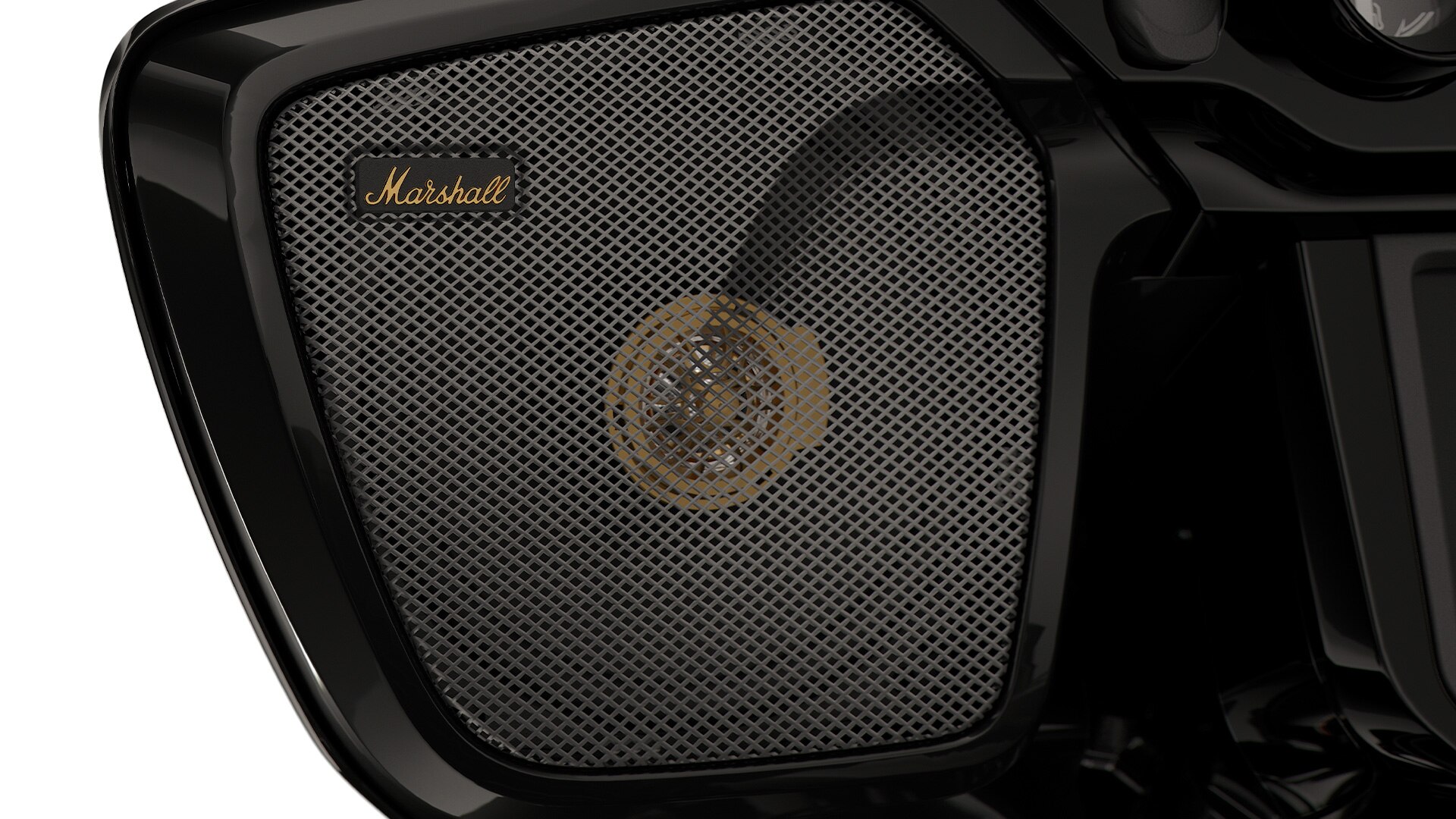 Installed Marshall speakers.