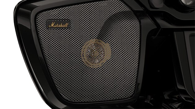 Installed Marshall speakers.